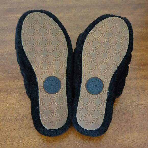 UGG Fluff Yeah Slides slippers Black  size 6 - Picture 6 of 6